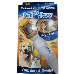 Pedi Paws Battery Operated Pet Nail Trimmer for Cats or Dogs